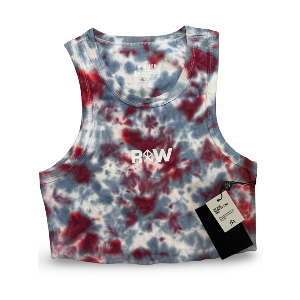 Women's RawGear Tank Top, Size L,‎ Red & Blue
